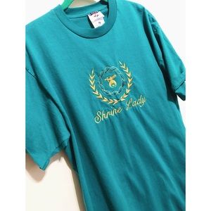 Vintage Embroidered Shrine Lady T-shirt